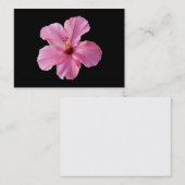 Rosa kundengebundene Schablone Hibiskus-Hawaiis Visitenkarte (Vorne/Hinten)