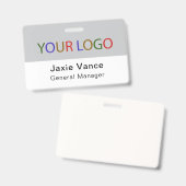 Rosa kundenspezifischer Hartplastik mit Metallclip Ausweis (Vorder- & Rückseite)