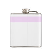 Rosa Kunst-Baby-Abdruck-Großmutter, zum Flachmann (Rückseite)