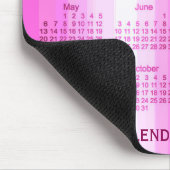 Rosa Kunst-Kalender des Vorhang-2018 durch Janz Mousepad (Ecke)