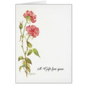 Rosa Kunstharzkarte (Vorne)