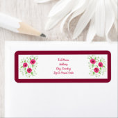 Rosa künstlerische Rose mit Bordeaux (Insitu)