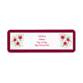 Rosa künstlerische Rose mit Bordeaux (Vorne)