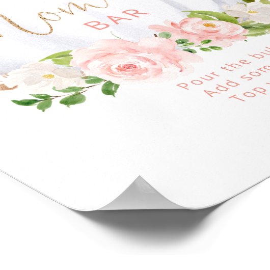 Rosa Kürbis-Bar Poster (Ecke)