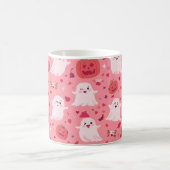 Rosa Kürbis Geisterhafte Überraschung Kaffeetasse (Mittel)