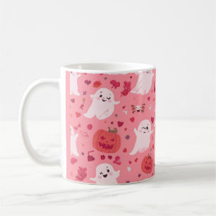 Rosa Kürbis Geisterhafte Überraschung Kaffeetasse