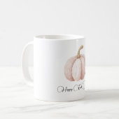 Rosa Kürbis Happy Fall Ihr Alle Kaffeetasse (Vorderseite Links)