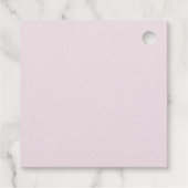 Rosa Kürbis mit schwarzem Bug Geschenkanhänger (Rückseite)