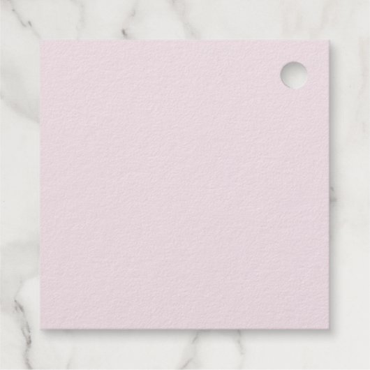 Rosa Kürbis mit schwarzem Bug Geschenkanhänger (Rückseite)