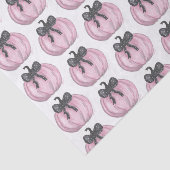 Rosa Kürbis mit schwarzem Bug Seidenpapier (Ausschnitt)