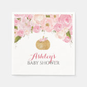 Rosa Kürbis Serviette (Vorderseite)