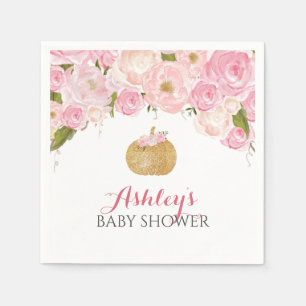 Rosa Kürbis-Servietten Serviette