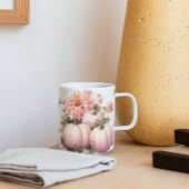 Rosa Kürbis und Libellen Tasse