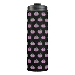  Rosa Kürbis und schwarz Thermosbecher