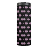 Rosa Kürbis und schwarz Thermosbecher (Rückseite)