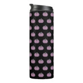 Rosa Kürbis und schwarz Thermosbecher (Nach rechts gedreht)