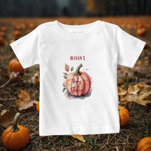 Rosa Kürbis-Wasserfarbe-Boho-Baby-Mädchen-Party Baby T-shirt