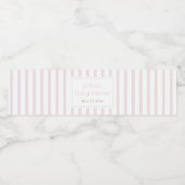 Rosa Kürbis Wasserflasche Wasserflaschenetikett (Einzelnes Label)