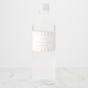 Rosa Kürbis Wasserflasche Wasserflaschenetikett