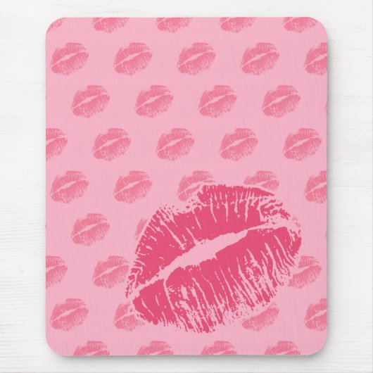 Rosa Kuss Mousepad (Vorne)