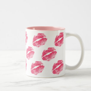 Rosa Kuss Zweifarbige Tasse