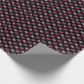 Rosa Küsse Geschenkpapier (Ecke)