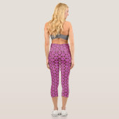 Rosa Labyrinth Capri Leggings (Rückseite)