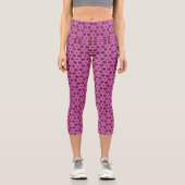 Rosa Labyrinth Capri Leggings (Vorderseite)