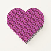 Rosa Labyrinth Heart Shaped Notebook Notizblock (Rückseite)