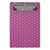 Rosa Labyrinth Mini Klemmbrett (Vorderseite)