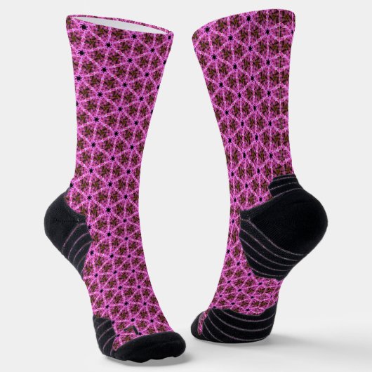 Rosa Labyrinth Socken (Gewinkelt)