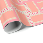 Rosa Lachs Musterfarben Geschenkpapier mischen (Rolleneckpunkt)