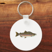 Rosa Lachs Schlüsselanhänger (Vorderseite)