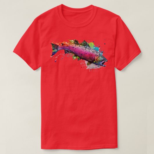 Rosa Lachs T-Shirt (Design vorne)