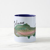 Rosa Lachsslayer-ursprünglicher Entwurf Tasse (Zentrum)