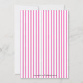 Rosa Ladybug - Einladungen zum Geburtstag (Rückseite)