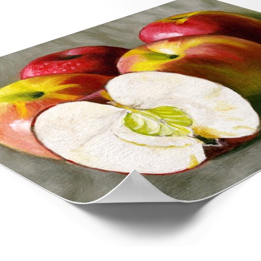 Rosa Ladys. Stillleben. Poster (Ecke)