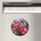 Rosa Lagerstroemia-Blüten-Fotografie Magnet (In Situ (Geschirrspüler))