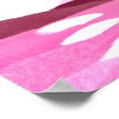 Rosa Lagune Poster (Ecke)