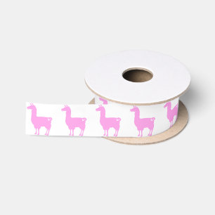 Rosa Lama-Band Satinband