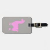 Rosa Lama-Gepäckanhänger Gepäckanhänger (Vorderseite horizontal)