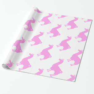Rosa Lama-Packpapier Geschenkpapier