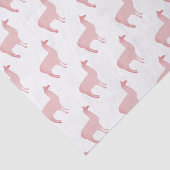 Rosa Lama Seidenpapier (Ausschnitt)