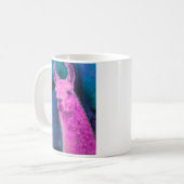 Rosa Lama-Tasse Kaffeetasse (Vorderseite Links)