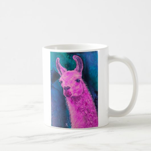 Rosa Lama-Tasse Kaffeetasse (Rechts)