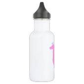 Rosa Lama-Wasser-Flasche Trinkflasche (Links)