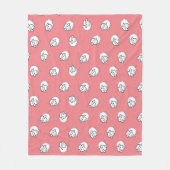 Rosa Lamm Fleecedecke (Vorderseite)