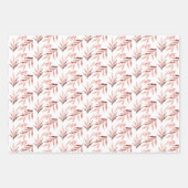 Rosa Land Rustikale Wildblumen Geschenkpapier Set (Vorderseite 2)