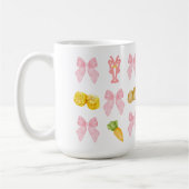 Rosa Languste Party Kaffeetasse (Links)