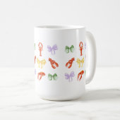 Rosa Languste Party Kaffeetasse (VorderseiteRechts)